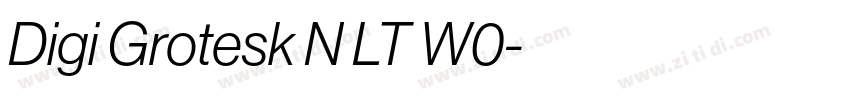 Digi Grotesk N LT W0字体转换
